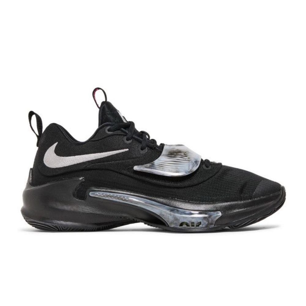 Nike Zoom Freak 3 Black and Metallic Silver Sneakers (Brand New w/ Box)